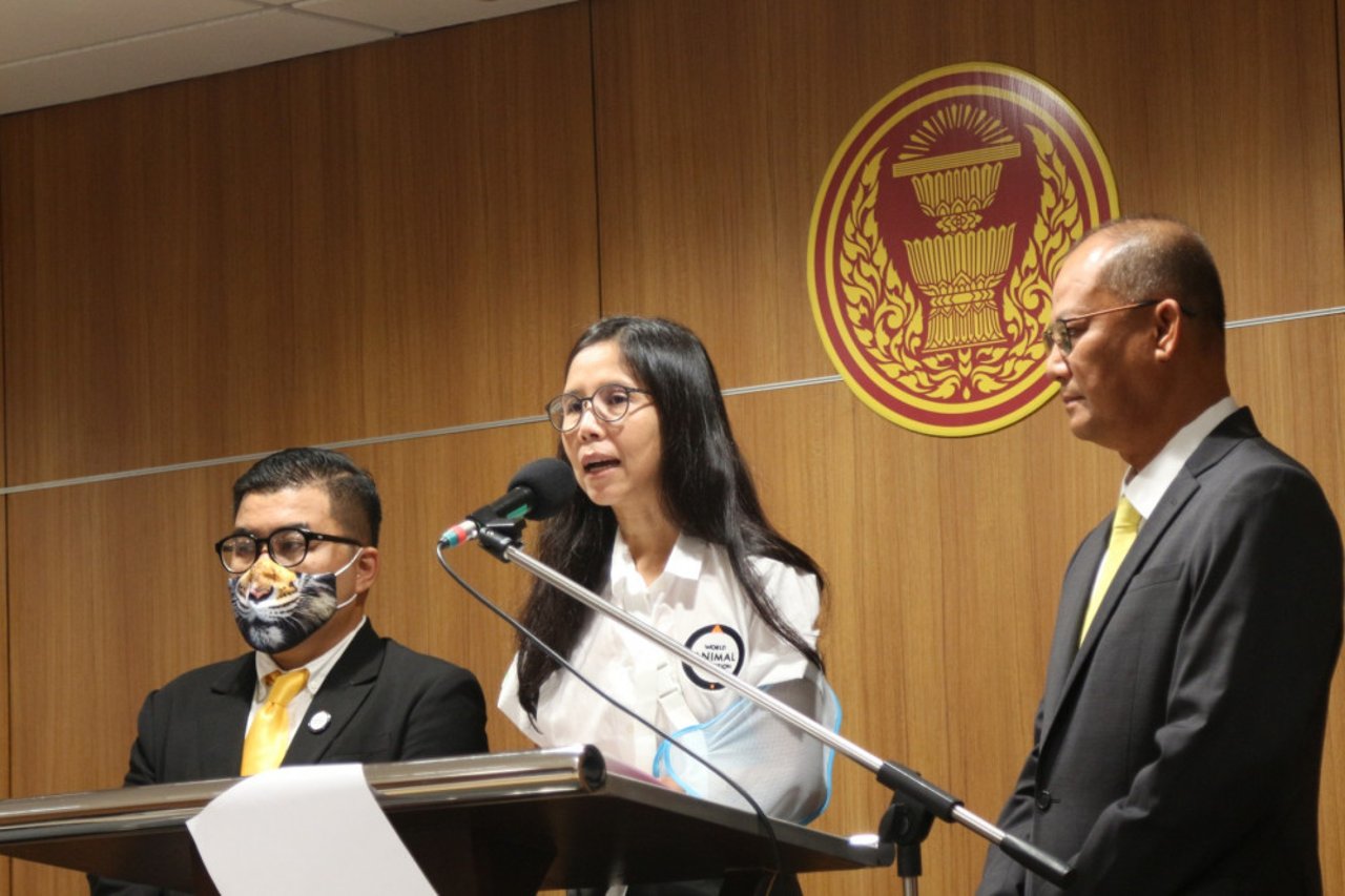 Thai team at Parliament