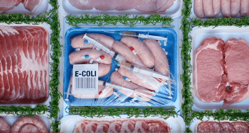 Superbugs in supermarket meat
